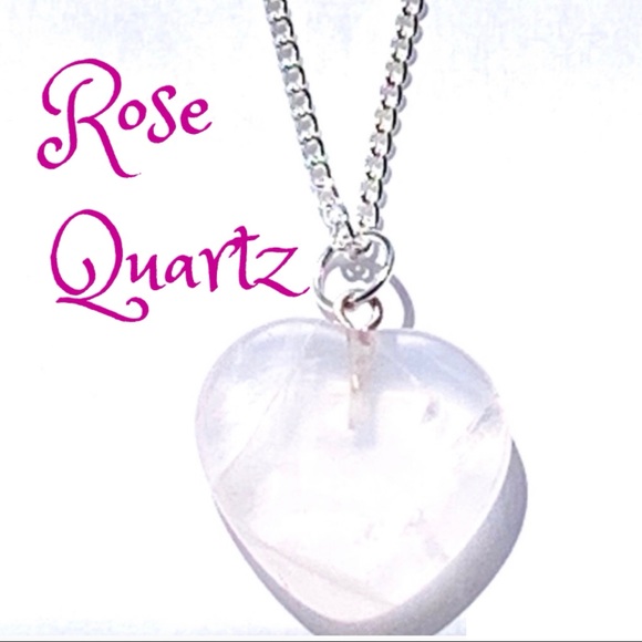 Rose Quartz Heart Necklace - Picture 4 of 7